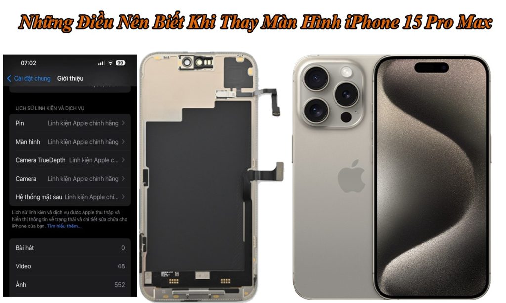 Thay Màn Hình iPhone 15 Pro Max Uy Tín