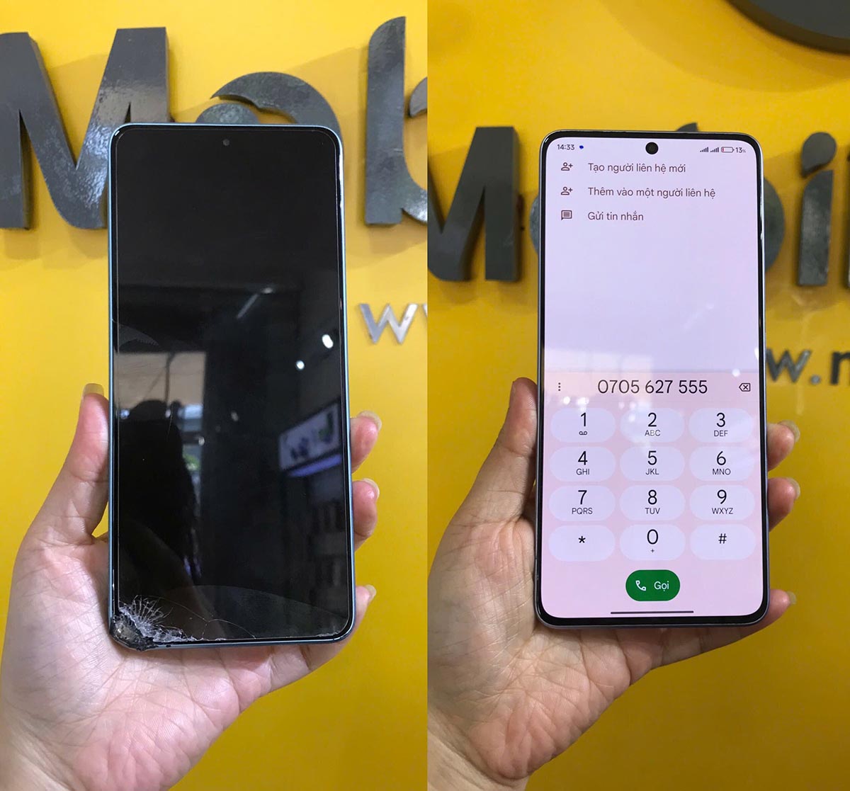 Địa chỉ thay màn hình xiaomi redmi note 13 pro 5g tại Đà Nẵng Mobile Labs