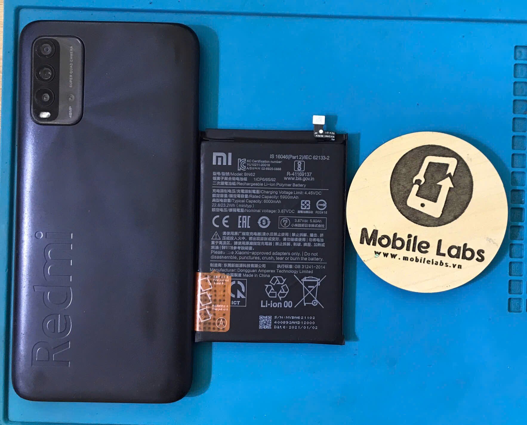 THAY PIN XIAOMI REDMI 9T 350