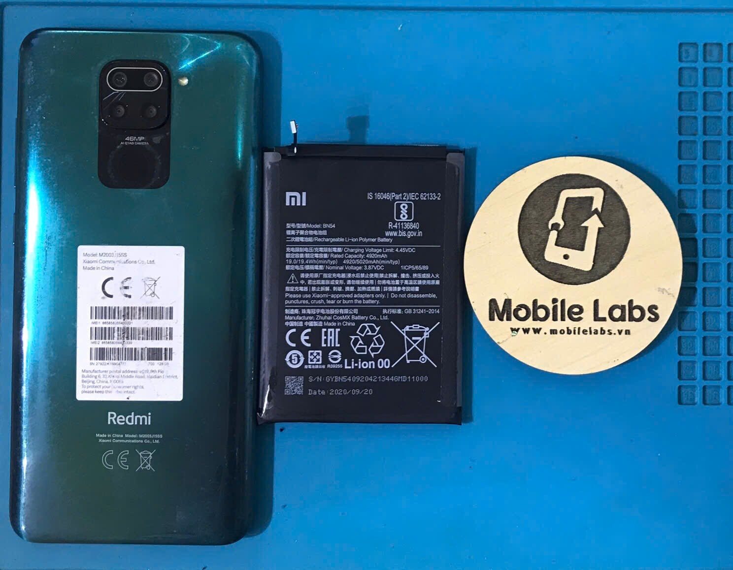 THAY PIN XIAOMI REDMI NOTE 9 300